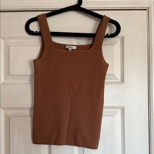 Madewell Tan Ribbed Tank Top